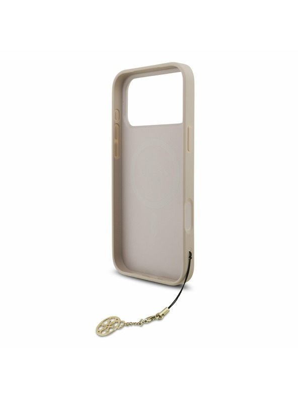 Guess Guess 4G Charm MagSafe Stražnji Kryt za iPhone 17 Pro Max Tone on Tone Pink