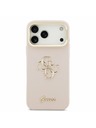 Guess Guess PU Grained 4G Logo Stand Camera Frame Stražnji Kryt za iPhone 17 Pro Max Pink