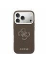 Guess Guess PU Resin Logo Stražnji Kryt za iPhone 17 Pro Max Brown