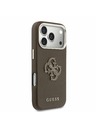 Guess Guess PU Resin Logo Stražnji Kryt za iPhone 17 Pro Max Brown
