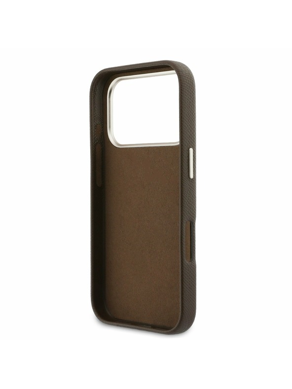 Guess Guess PU Resin Logo Stražnji Kryt za iPhone 17 Pro Max Brown