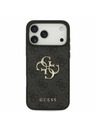Guess Guess PU 4G Metal Logo Stražnji Poklopac za iPhone 17 Pro Max Grey