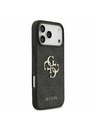 Guess Guess PU 4G Metal Logo Stražnji Poklopac za iPhone 17 Pro Max Grey
