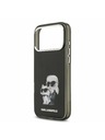 Karl Lagerfeld Karl Lagerfeld IML Aquarelle Karl and Choupette Stražnji Poklopac za iPhone 17 Pro Max Black