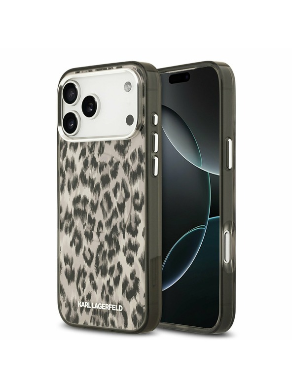 Karl Lagerfeld Karl Lagerfeld IML Leopard MagSafe Stražnji Poklopac za iPhone 17 Pro Max Brown