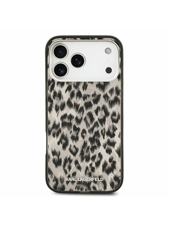 Karl Lagerfeld Karl Lagerfeld IML Leopard MagSafe Stražnji Poklopac za iPhone 17 Pro Max Brown