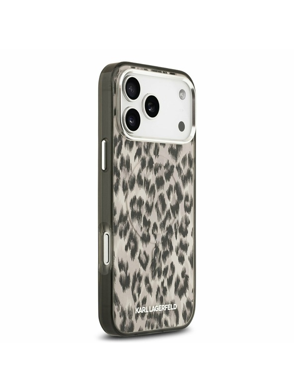 Karl Lagerfeld Karl Lagerfeld IML Leopard MagSafe Stražnji Poklopac za iPhone 17 Pro Max Brown