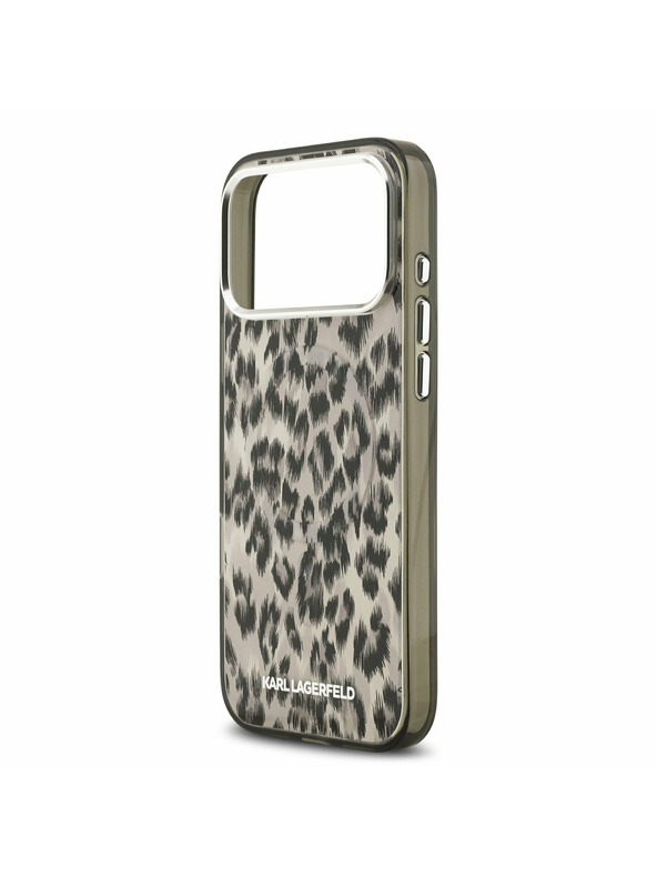 Karl Lagerfeld Karl Lagerfeld IML Leopard MagSafe Stražnji Poklopac za iPhone 17 Pro Max Brown