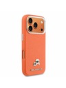 Karl Lagerfeld Karl Lagerfeld PU Karl and Choupette Heads Pins MagSafe Stražnji Poklopac za iPhone 17 Pro Max Orange