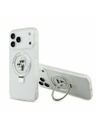 Karl Lagerfeld Karl Lagerfeld Ringstand Karl and Choupette MagSafe Stražnji Poklopac za iPhone 17 Pro Max White