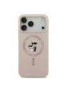 Karl Lagerfeld Karl Lagerfeld Liquid Silicone Karl and Choupette MagSafe Stražnji Poklopac za iPhone 17 Pro Max Pink