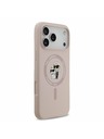 Karl Lagerfeld Karl Lagerfeld Liquid Silicone Karl and Choupette MagSafe Stražnji Poklopac za iPhone 17 Pro Max Pink