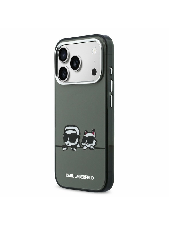 Karl Lagerfeld Karl Lagerfeld IML K&CH Heads Logo MagSafe Stražnji Poklopac za iPhone 17 Pro Max Black