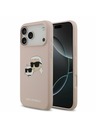 Karl Lagerfeld Karl Lagerfeld Liquid Silicone Double Heads MagSafe Stražnji Poklopac za iPhone 17 Pro Max Pink