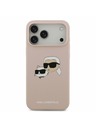 Karl Lagerfeld Karl Lagerfeld Liquid Silicone Double Heads MagSafe Stražnji Poklopac za iPhone 17 Pro Max Pink