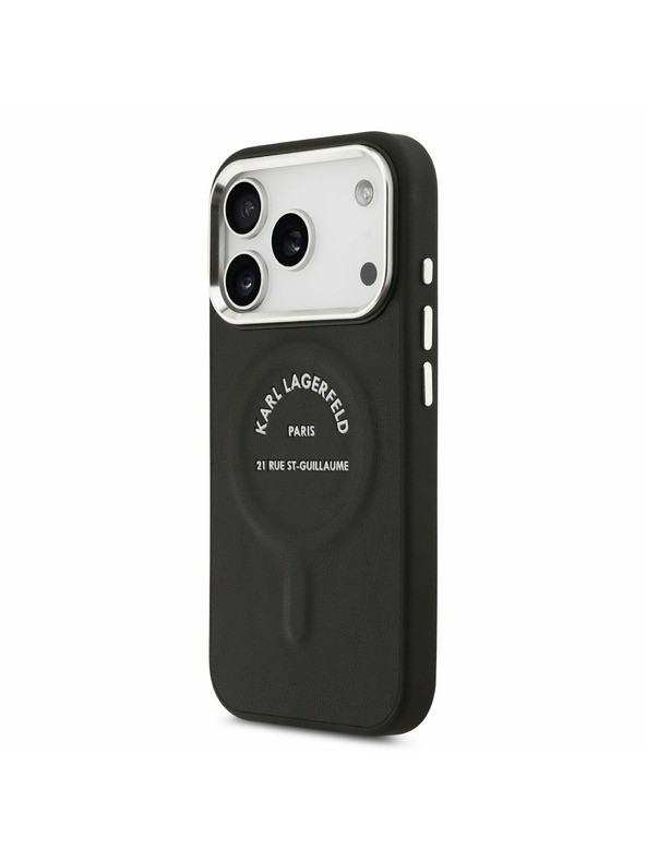 Karl Lagerfeld Karl Lagerfeld PU RSG Logo MagSafe Stražnji Poklopac za iPhone 17 Pro Max Black