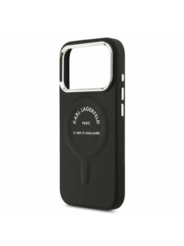 Karl Lagerfeld Karl Lagerfeld PU RSG Logo MagSafe Stražnji Poklopac za iPhone 17 Pro Max Black