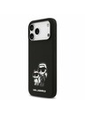 Karl Lagerfeld Karl Lagerfeld Liquid Silicone K&CH Sketch MagSafe Stražnji Poklopac za iPhone 17 Pro Max Black