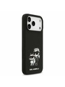 Karl Lagerfeld Karl Lagerfeld Liquid Silicone K&CH Sketch MagSafe Stražnji Poklopac za iPhone 17 Pro Max Black