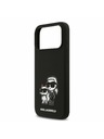 Karl Lagerfeld Karl Lagerfeld Liquid Silicone K&CH Sketch MagSafe Stražnji Poklopac za iPhone 17 Pro Max Black