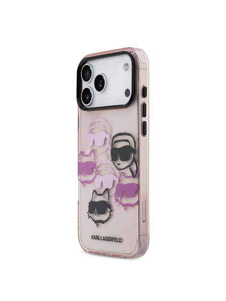 Karl Lagerfeld Karl Lagerfeld IML Multi K&CH Heads Stražnji Poklopac za iPhone 17 Pro Max Pink