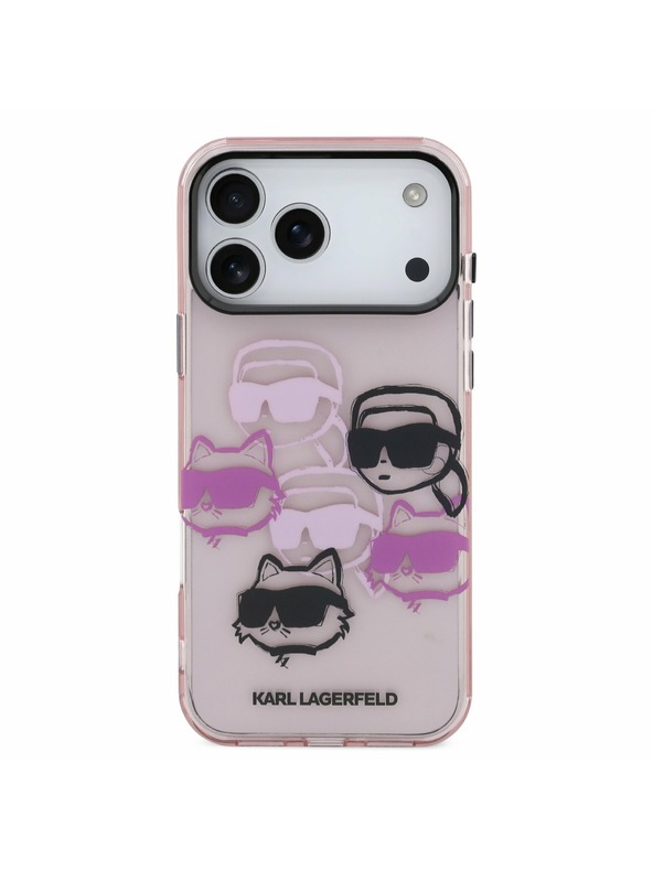 Karl Lagerfeld Karl Lagerfeld IML Multi K&CH Heads Stražnji Poklopac za iPhone 17 Pro Max Pink