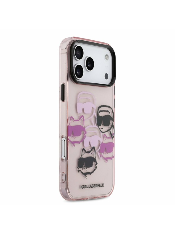 Karl Lagerfeld Karl Lagerfeld IML Multi K&CH Heads Stražnji Poklopac za iPhone 17 Pro Max Pink