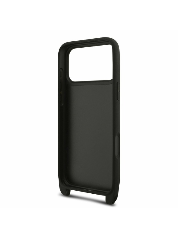Karl Lagerfeld Karl Lagerfeld Saffiano Crossbody Remen Metal Karl and Choupette Stražnji Poklopac za iPhone 17 Pro Max Black
