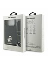 Karl Lagerfeld Karl Lagerfeld Saffiano Crossbody Remen Metal Karl and Choupette Stražnji Poklopac za iPhone 17 Pro Max Black