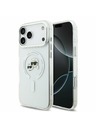 Karl Lagerfeld Karl Lagerfeld IML K&CH Heads Metal Frame MagSafe Stražnji Poklopac za iPhone 17 Pro Max Transparent