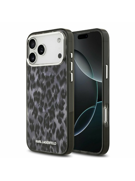 Karl Lagerfeld Karl Lagerfeld IML Leopard MagSafe Stražnji Poklopac za iPhone 17 Pro Max Grey