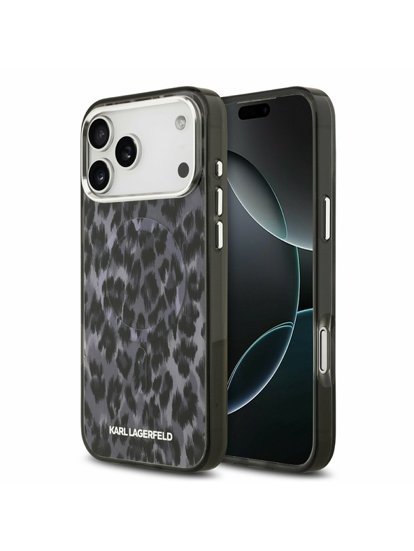 Karl Lagerfeld Karl Lagerfeld IML Leopard MagSafe Stražnji Poklopac za iPhone 17 Pro Max Grey