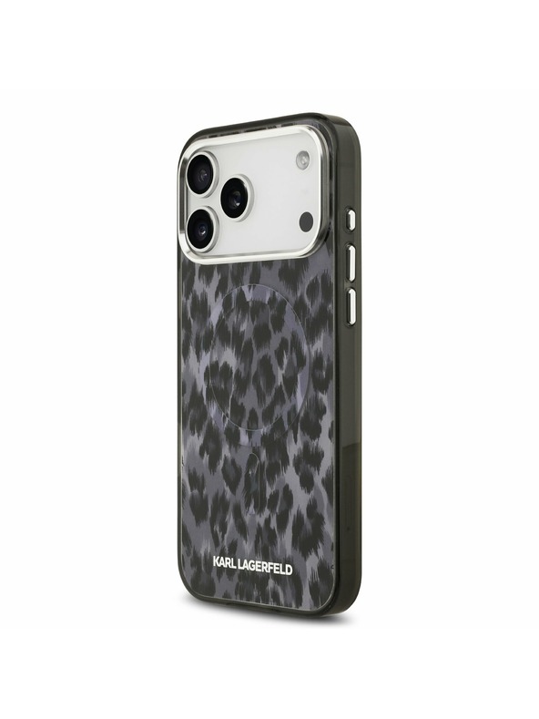 Karl Lagerfeld Karl Lagerfeld IML Leopard MagSafe Stražnji Poklopac za iPhone 17 Pro Max Grey