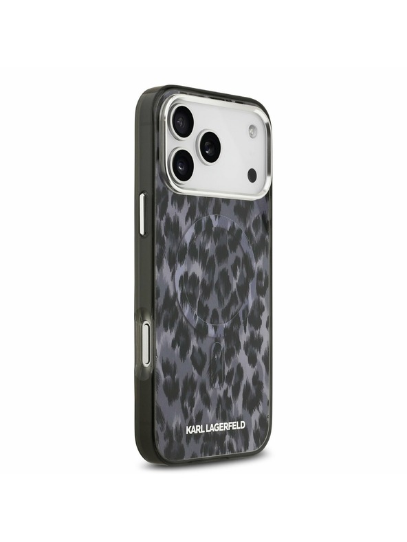 Karl Lagerfeld Karl Lagerfeld IML Leopard MagSafe Stražnji Poklopac za iPhone 17 Pro Max Grey