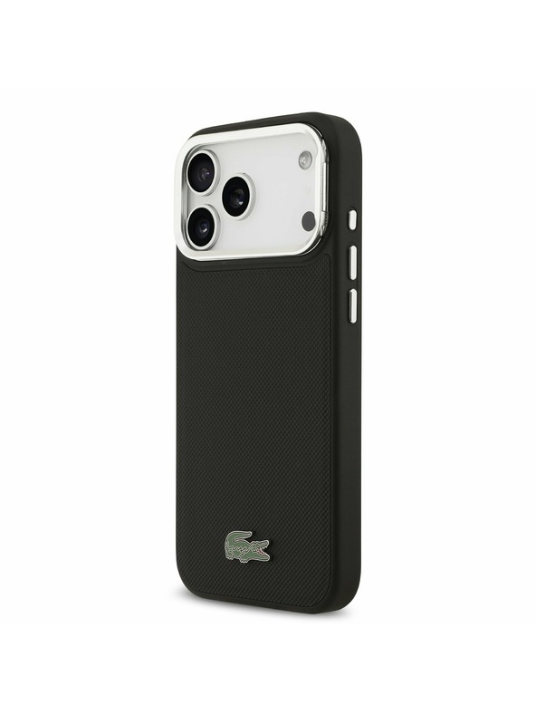Lacoste Lacoste Iconic Petit Pique Camera Stand MagSafe Stražnji Poklopac za iPhone 17 Pro Max Black