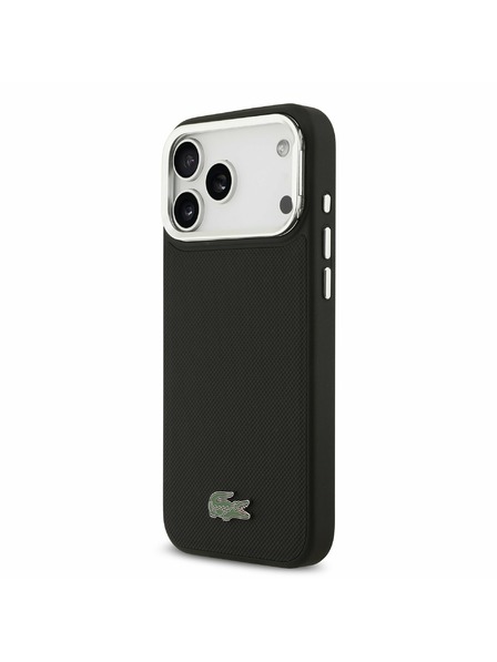 Lacoste Lacoste Iconic Petit Pique Camera Stand MagSafe Stražnji Poklopac za iPhone 17 Pro Max Black
