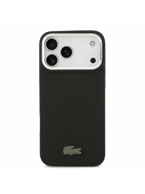 Lacoste Lacoste Iconic Petit Pique Camera Stand MagSafe Stražnji Poklopac za iPhone 17 Pro Max Black