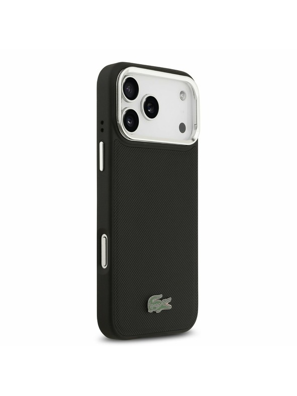 Lacoste Lacoste Iconic Petit Pique Camera Stand MagSafe Stražnji Poklopac za iPhone 17 Pro Max Black