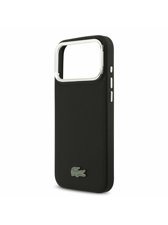 Lacoste Lacoste Iconic Petit Pique Camera Stand MagSafe Stražnji Poklopac za iPhone 17 Pro Max Black