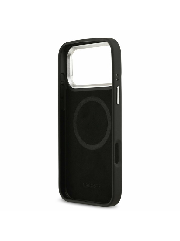 Lacoste Lacoste Iconic Petit Pique Camera Stand MagSafe Stražnji Poklopac za iPhone 17 Pro Max Black