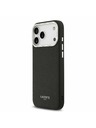 Lacoste Lacoste PU Leather Champs Elysees MagSafe Stražnji Poklopac za iPhone 17 Pro Max Black