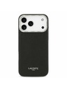 Lacoste Lacoste PU Leather Champs Elysees MagSafe Stražnji Poklopac za iPhone 17 Pro Max Black