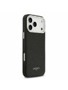 Lacoste Lacoste PU Leather Champs Elysees MagSafe Stražnji Poklopac za iPhone 17 Pro Max Black