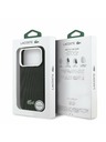 Lacoste Lacoste PVC Iconic Petit Pique Metal Logo MagSafe Zadnja Maska za iPhone 17 Pro Max Black