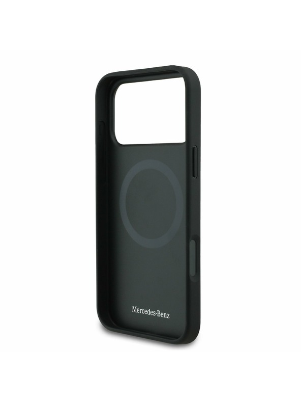 Mercedes Mercedes Leather Laurel Leaves MagSafe Zadnja Maska za iPhone 17 Pro Max Black