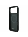 Mercedes Mercedes Leather Laurel Leaves MagSafe Zadnja Maska za iPhone 17 Pro Max Black