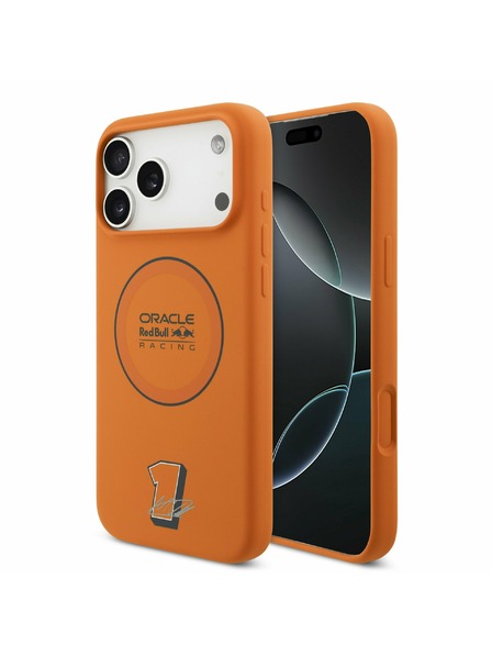 Red Bull Red Bull Silicone Blue Ring MagSafe Zadnja Maska za iPhone 17 Pro Max Orange