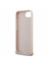 Guess Guess PU 4G Strass Triangle Metal Logo Zadnja Maska za iPhone 16e/17e Pink