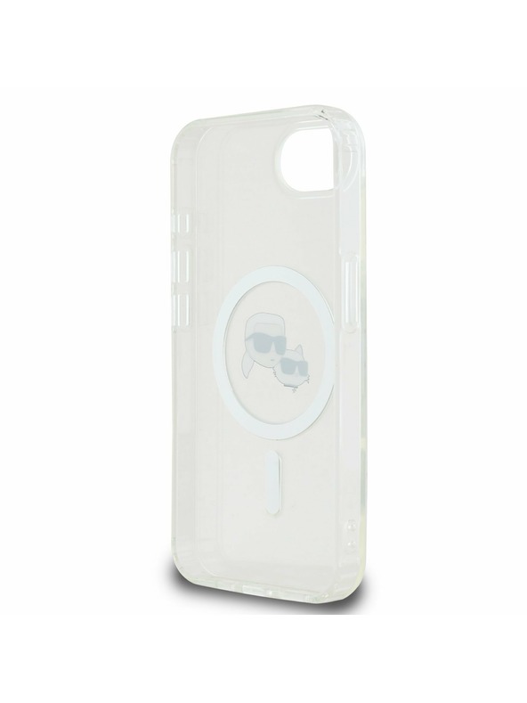 Karl Lagerfeld Karl Lagerfeld IML K&CH Heads Metal Frame MagSafe Zadnja Maska za iPhone 16e/17e Transparent
