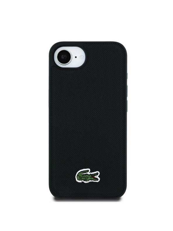 Lacoste Lacoste Iconic Petit Pique Woven Logo MagSafe Zadnja Maska za iPhone 16e/17e Black